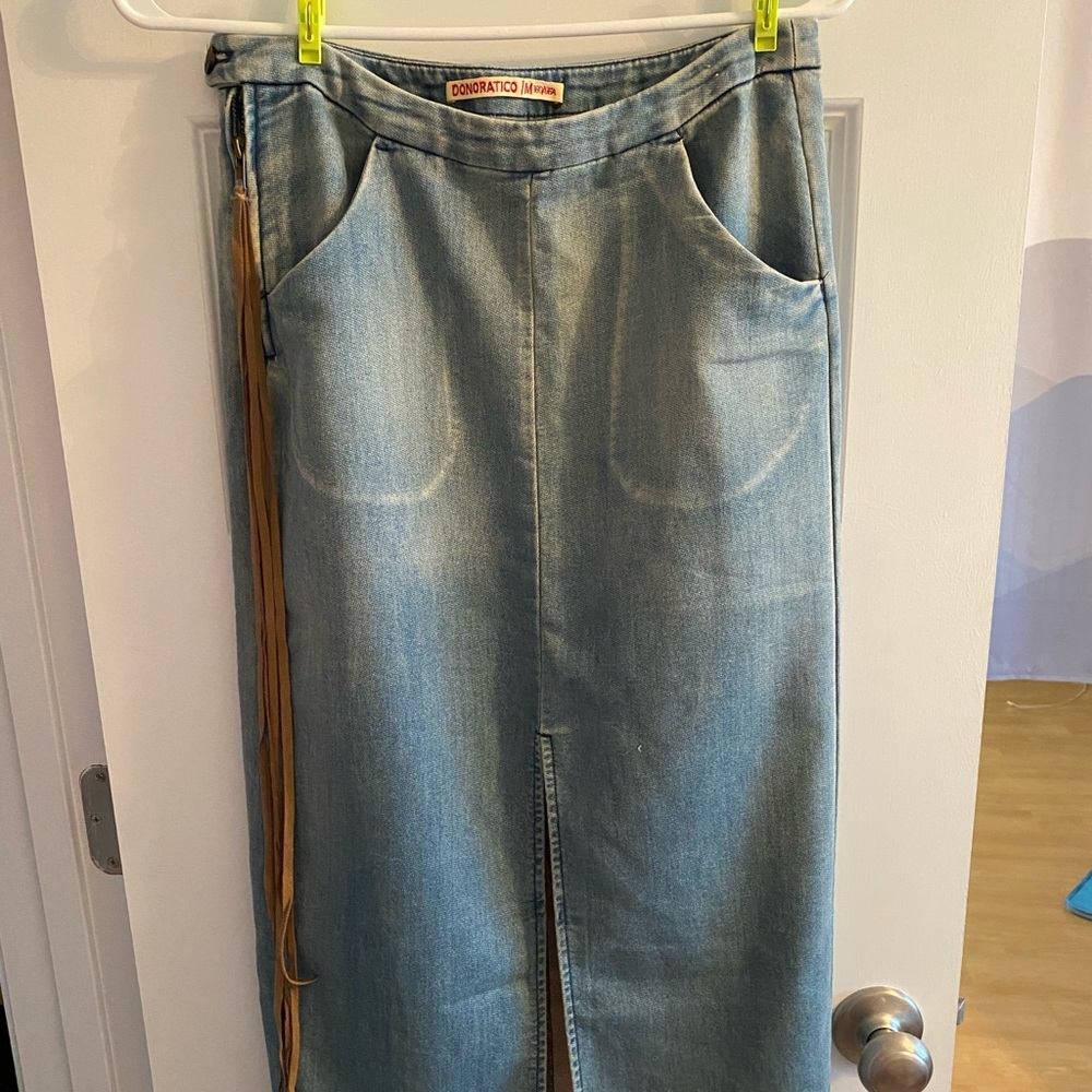 Denim midi Skirt